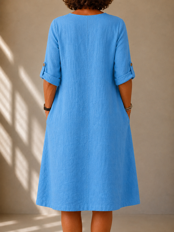 Casual V-Neck Dress Claire