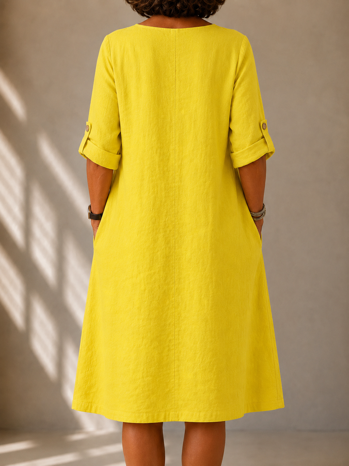Fluid V-Neck Dress Sylvie