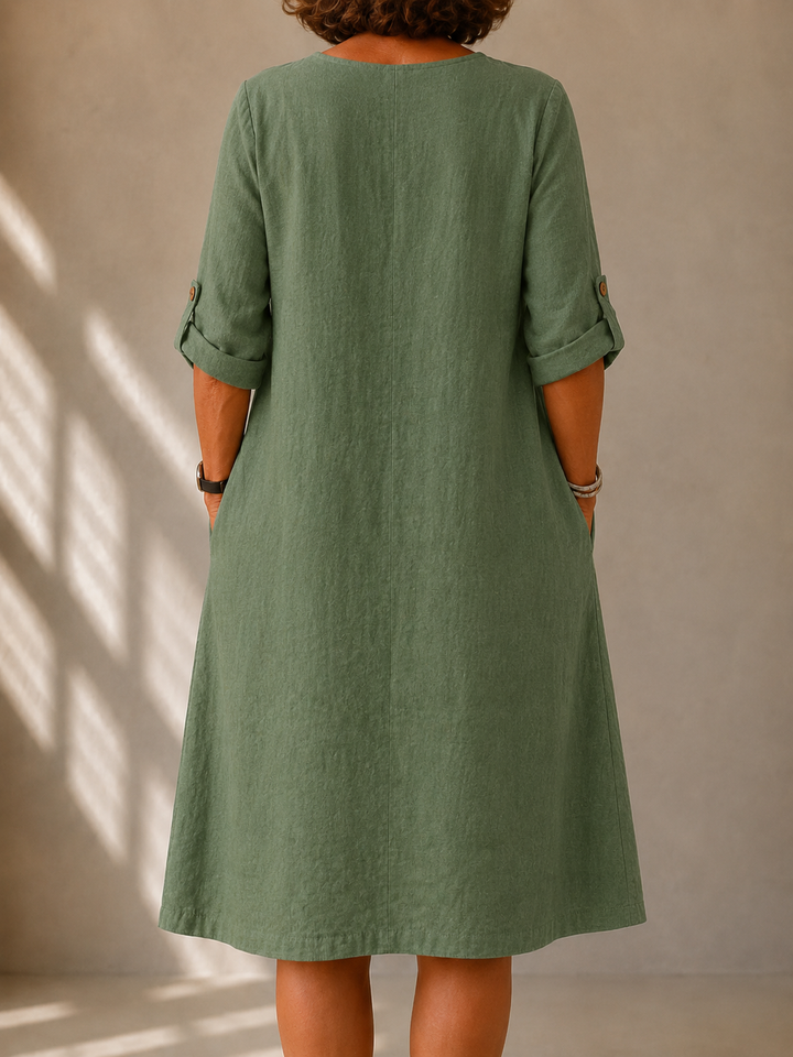 A-Line Dress with Side Pockets Lucie