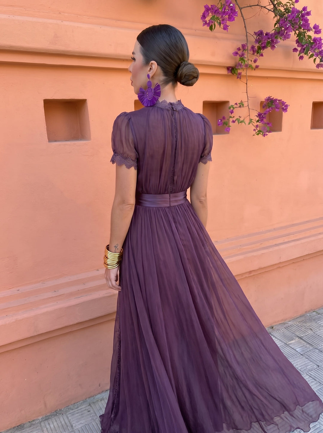 Cayetana™ | Long Chiffon Dress