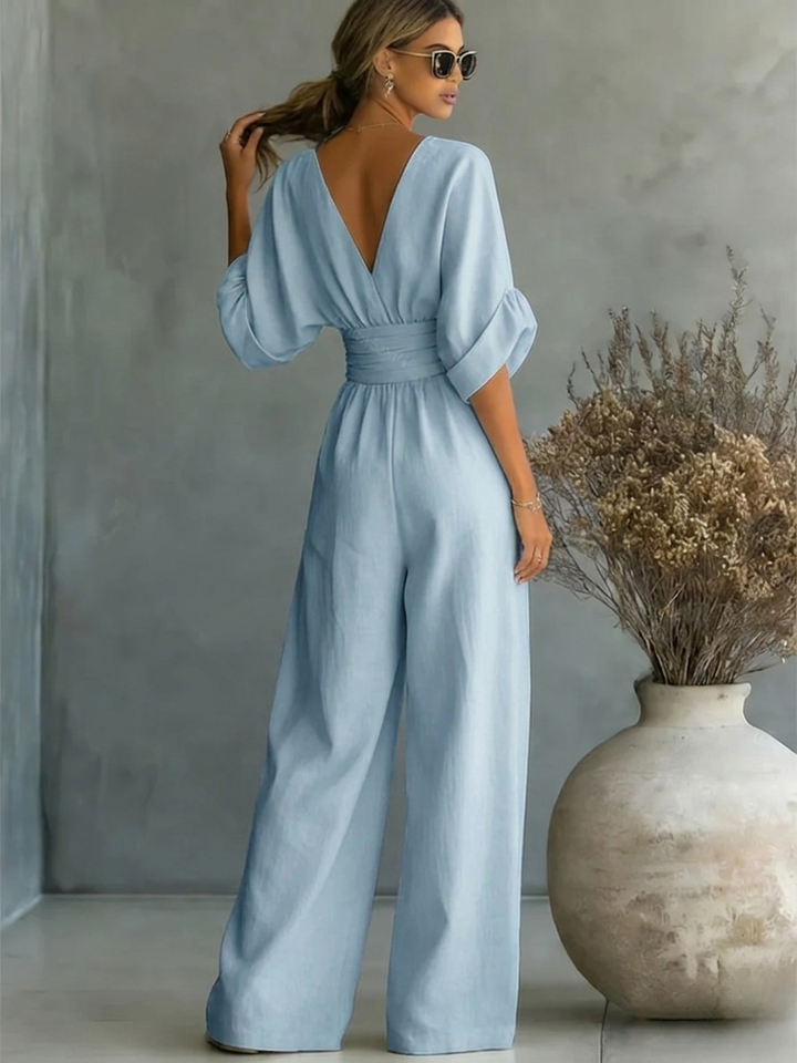 Victoria | Effortless V-Neck Jumpsuit