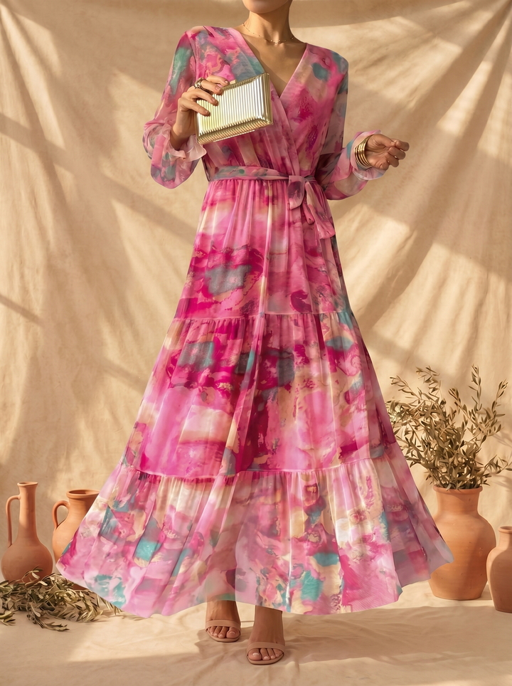 Hazel | Floral Print Wrap Dress