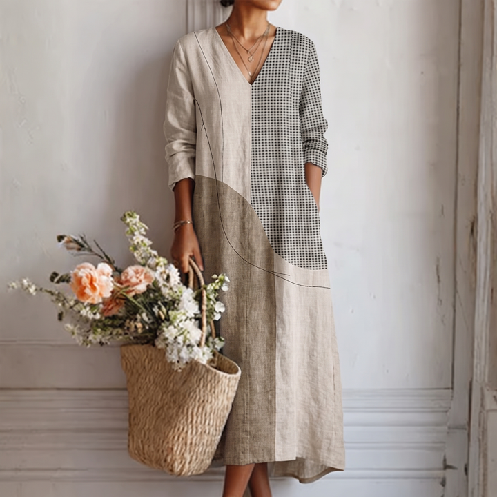 Emma™ | Elegant Striped Dress