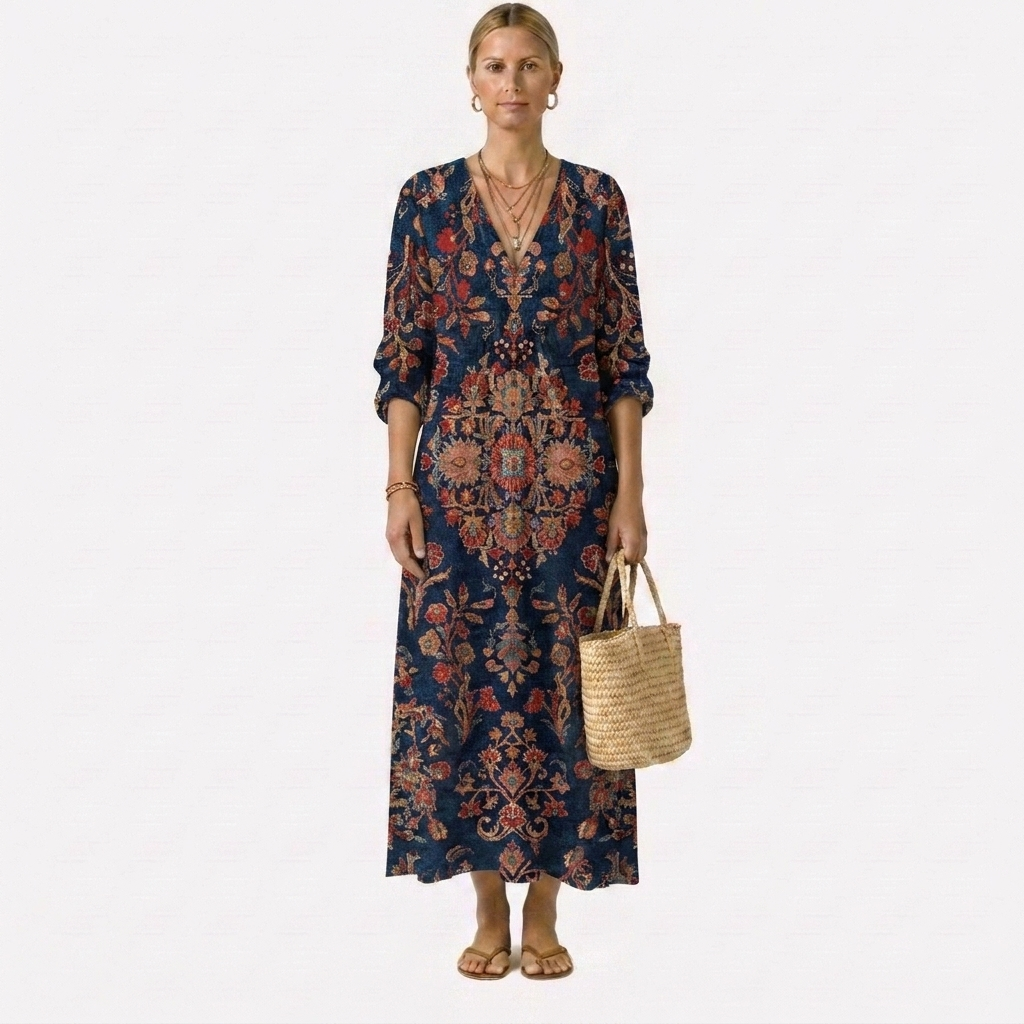 Adela™ | Floral Dress with Charm