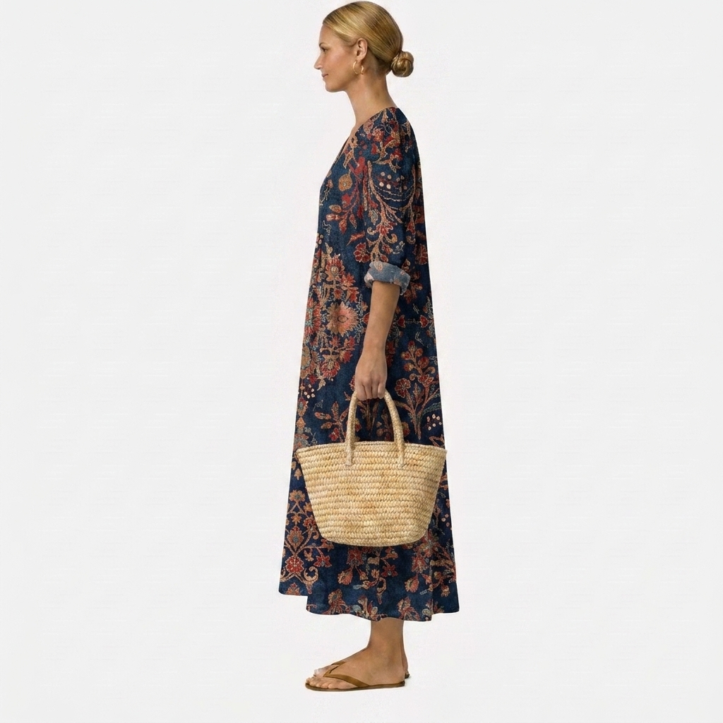 Adela™ | Floral Dress with Charm