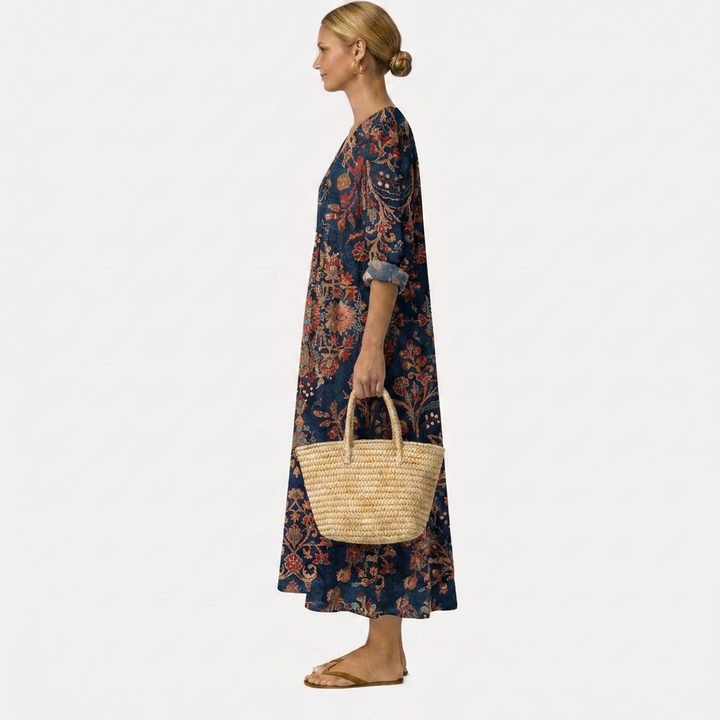 Adela™ | Floral Dress with Charm