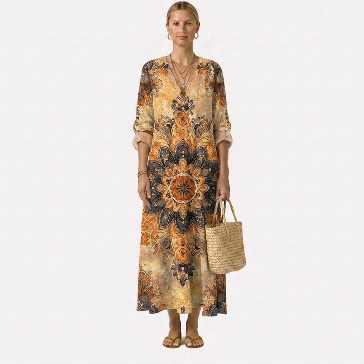 Dora™ | Floral Dress Natural Elegance