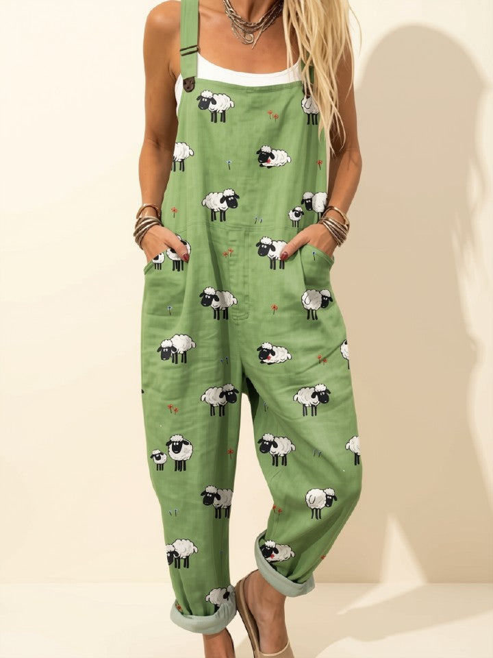 Whimsical Sheep Dungarees