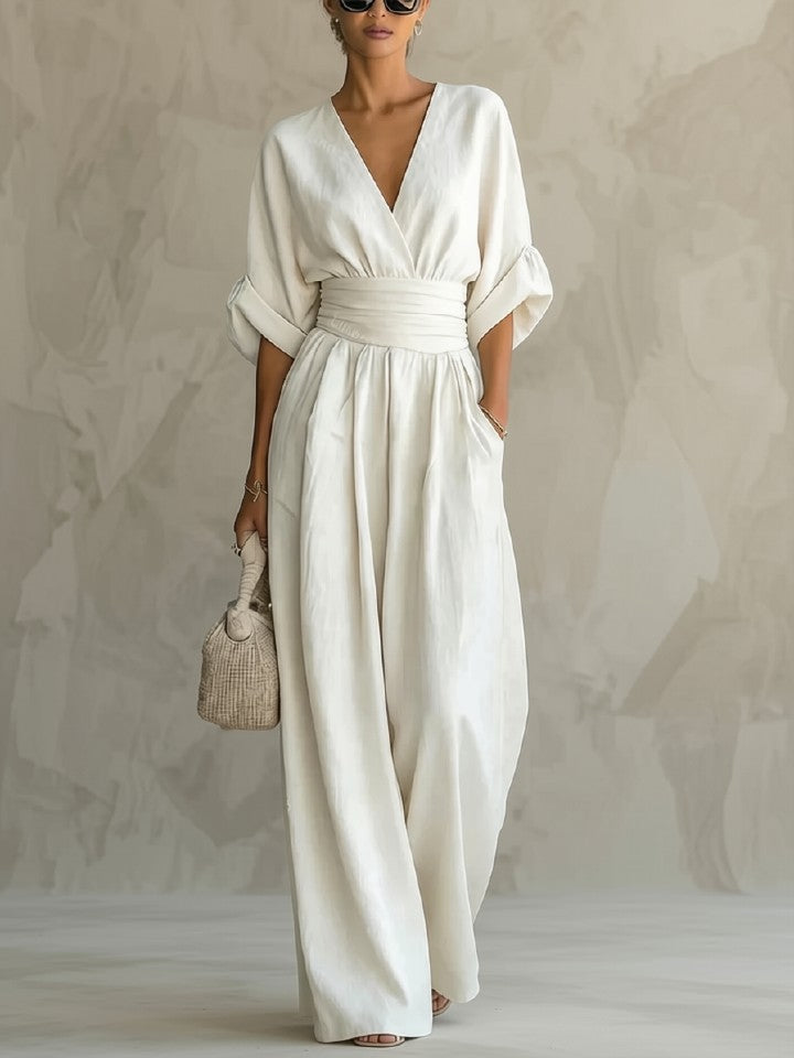 Victoria | Effortless V-Neck Jumpsuit
