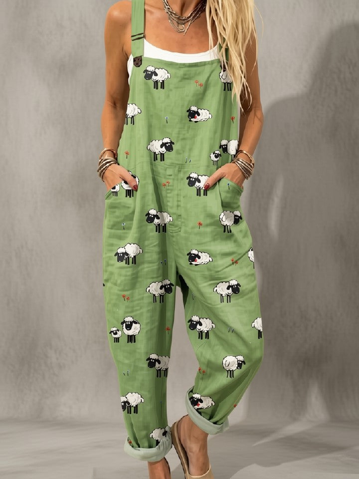 Whimsical Sheep Dungarees