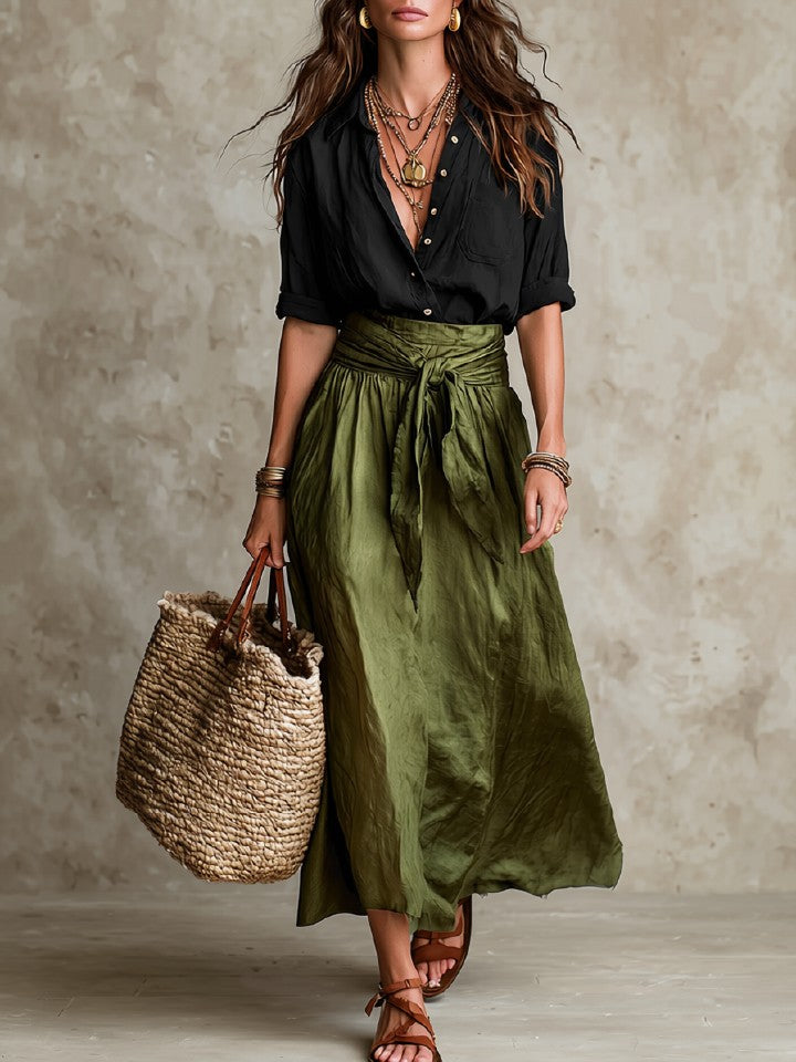 Effortless Elegance Boho Skirt Set
